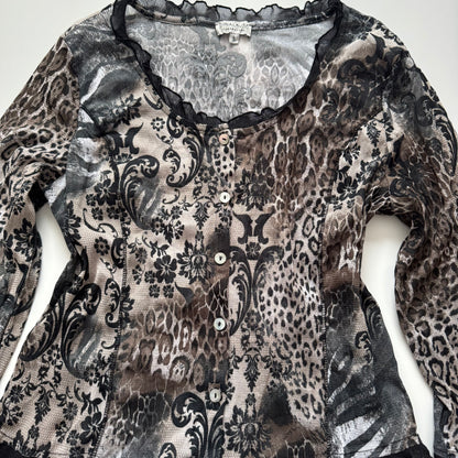 Black button up longsleeve (M)