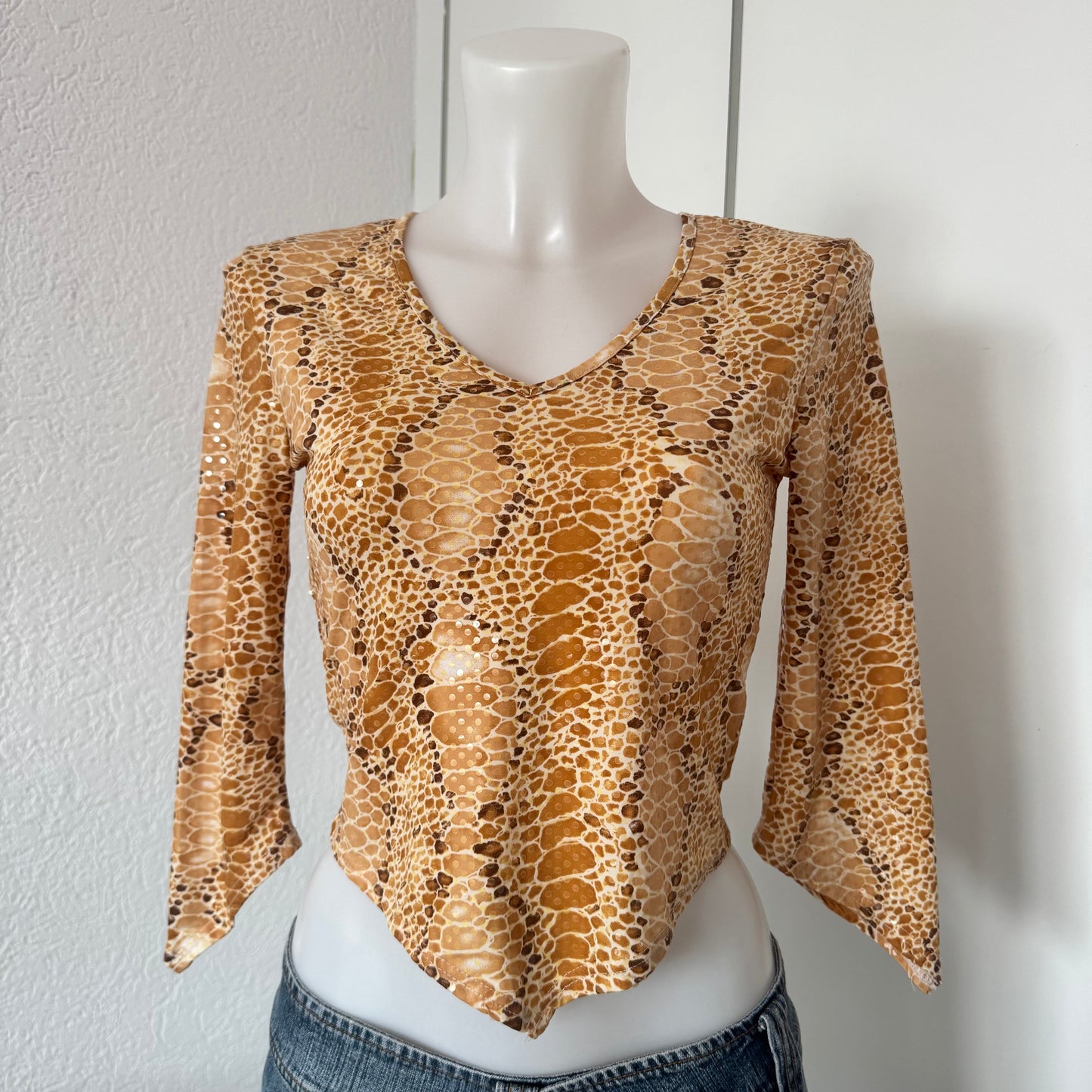 Snakeskin Print Longsleeve (S)