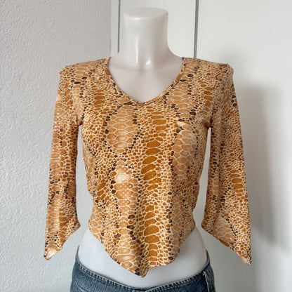 Snakeskin Print Longsleeve (S)