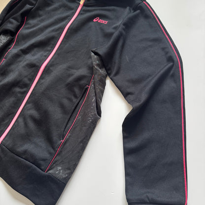 Black/pink Asics sport jacket (M)