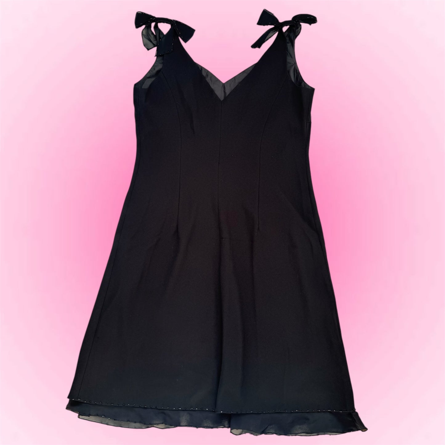 Black elegant cute dress (M)