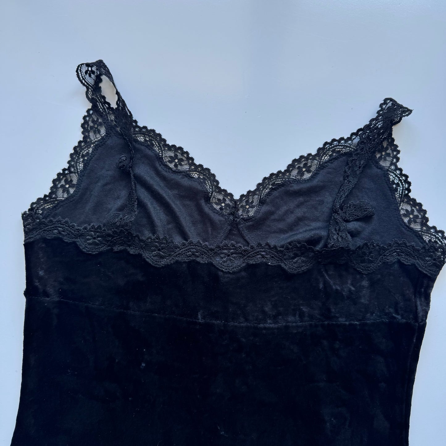 Black velvet top (M)