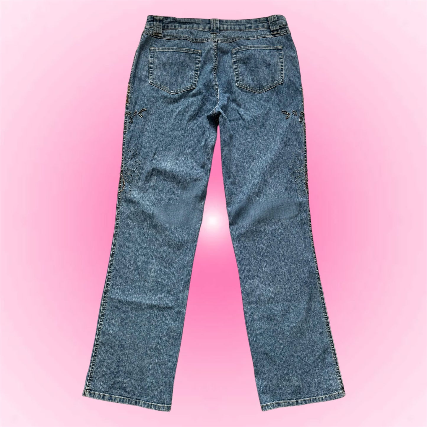 Beaded Y2k Jeans (L)