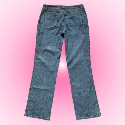 Beaded Y2k Jeans (L)