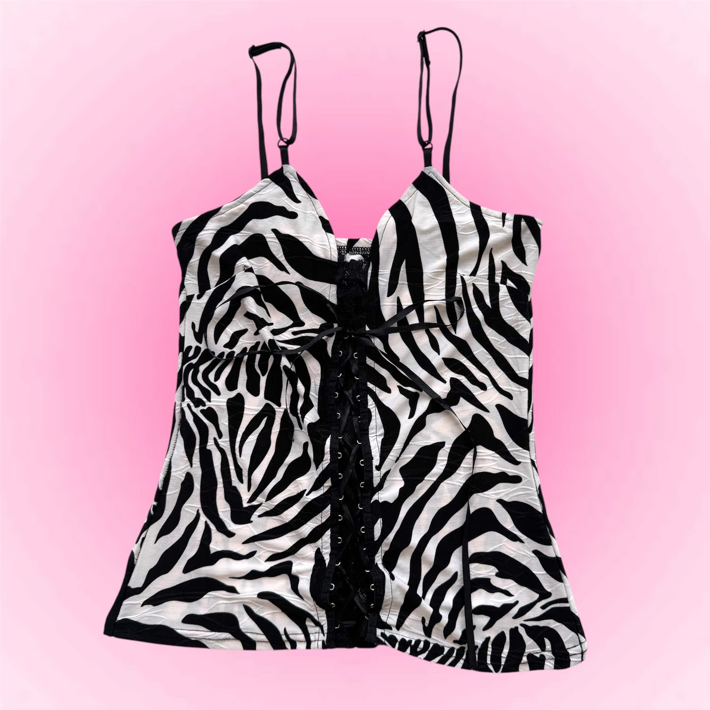 Zebra cami top (S)