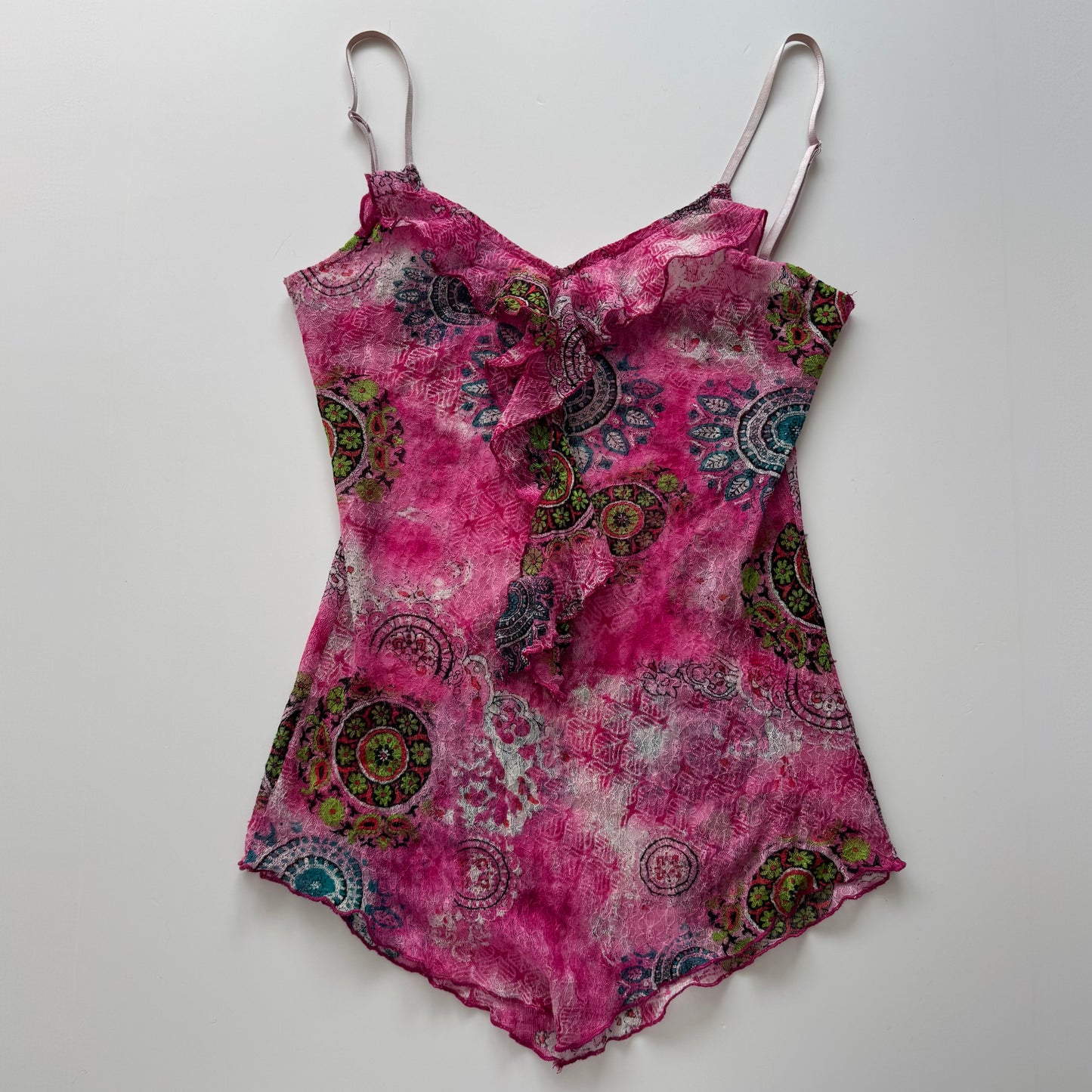 Pink vintage Y2K top (S)