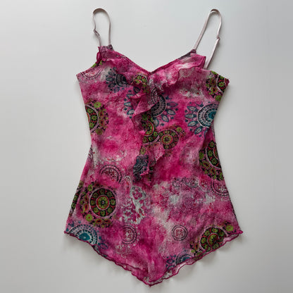 Pink vintage Y2K top (S)