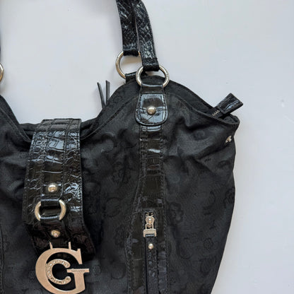Vintage Black Gussaci Shoulder Bag