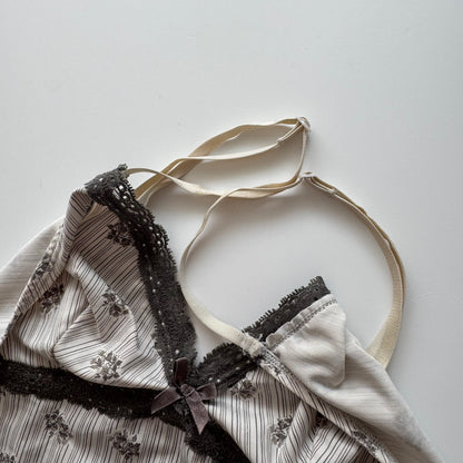 White Y2K cami top (M)