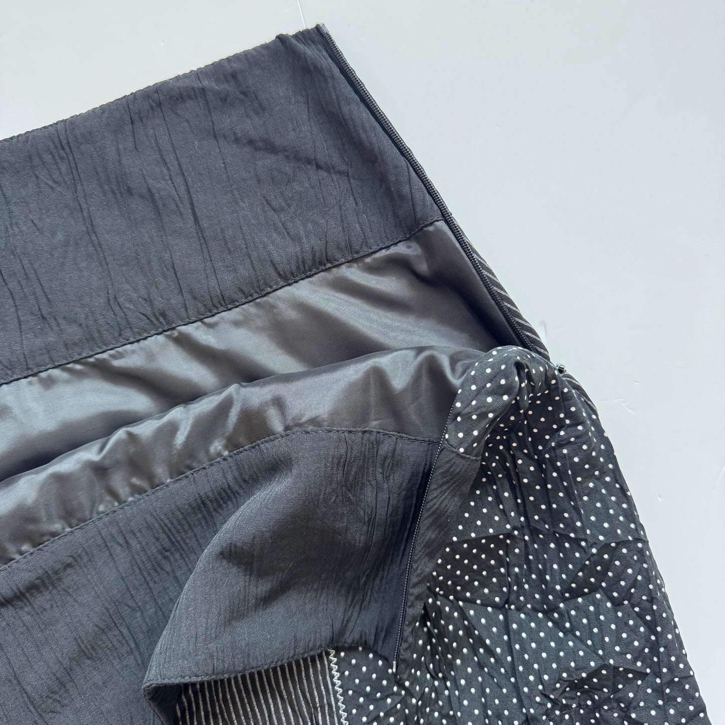Black Layered Midi Skirt (L)