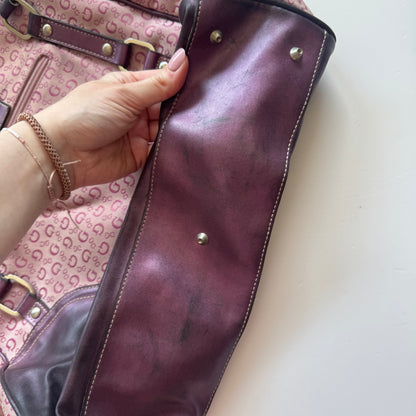 Pink Monogram Y2K Shoulder Bag