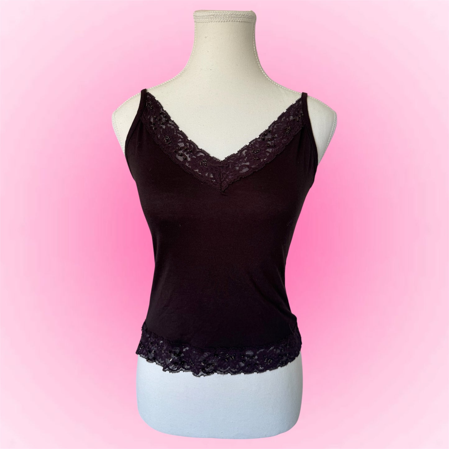 Vintage Fairy Lace Trim Cami Top (XS/S)