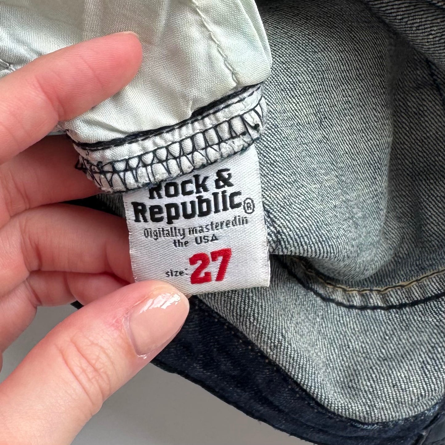 Rock & Republic Blue Denim Mini Y2k Skirt (XS)
