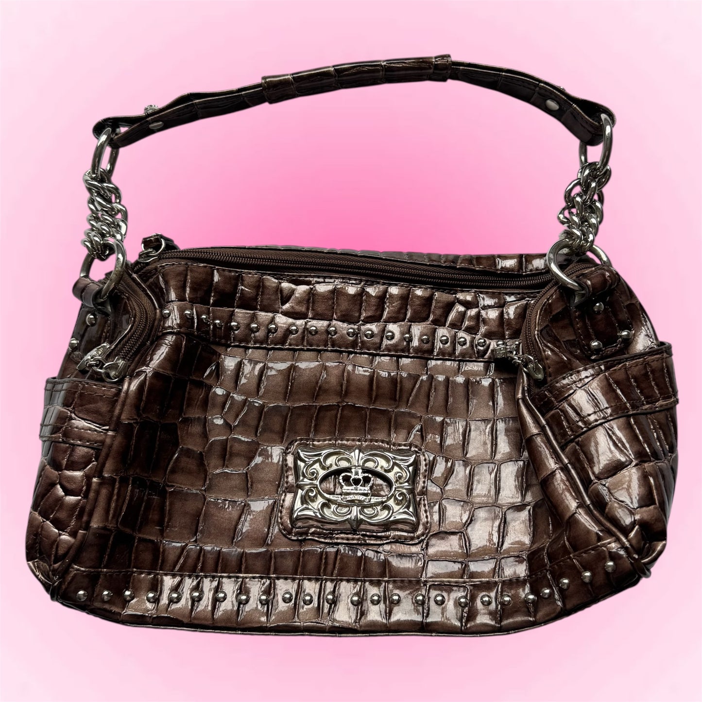 Brown Croc Vintage Bag