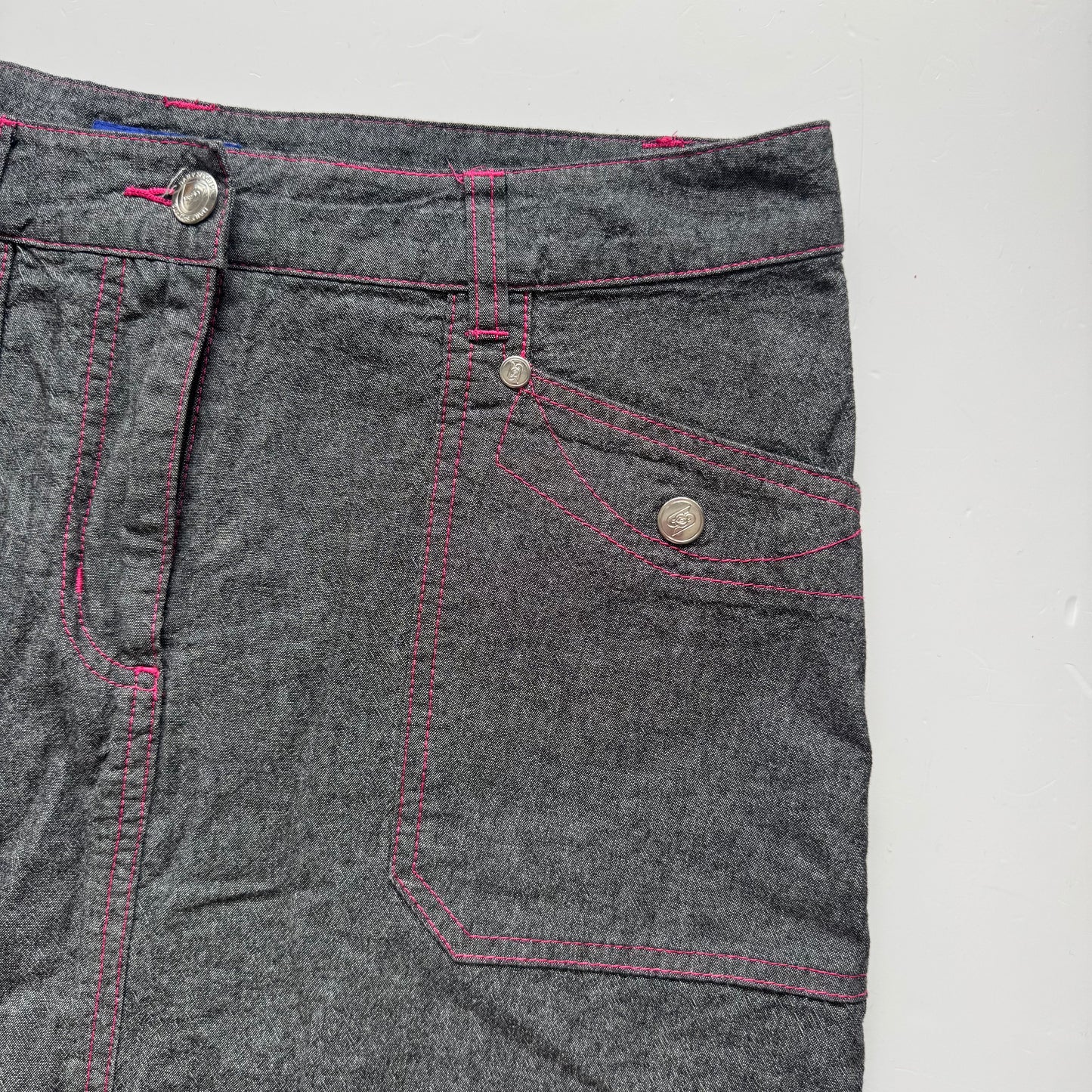 Grey Y2K Mini Skort (S)