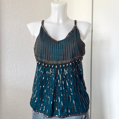 Beaded Silk Camisole (M)