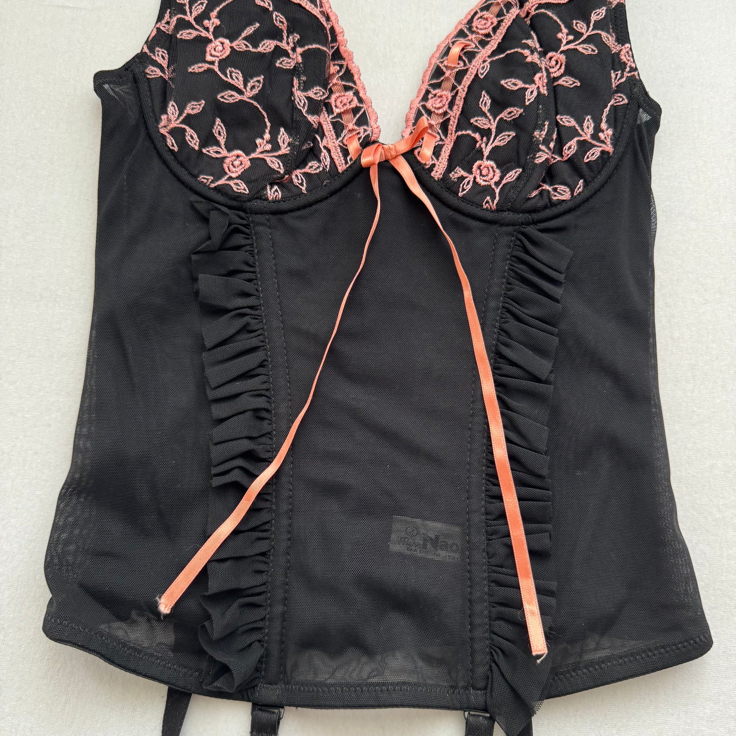 Pretty black corset (70B) deadstock, new with tags