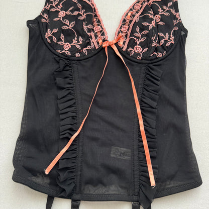Pretty black corset (70B) deadstock, new with tags