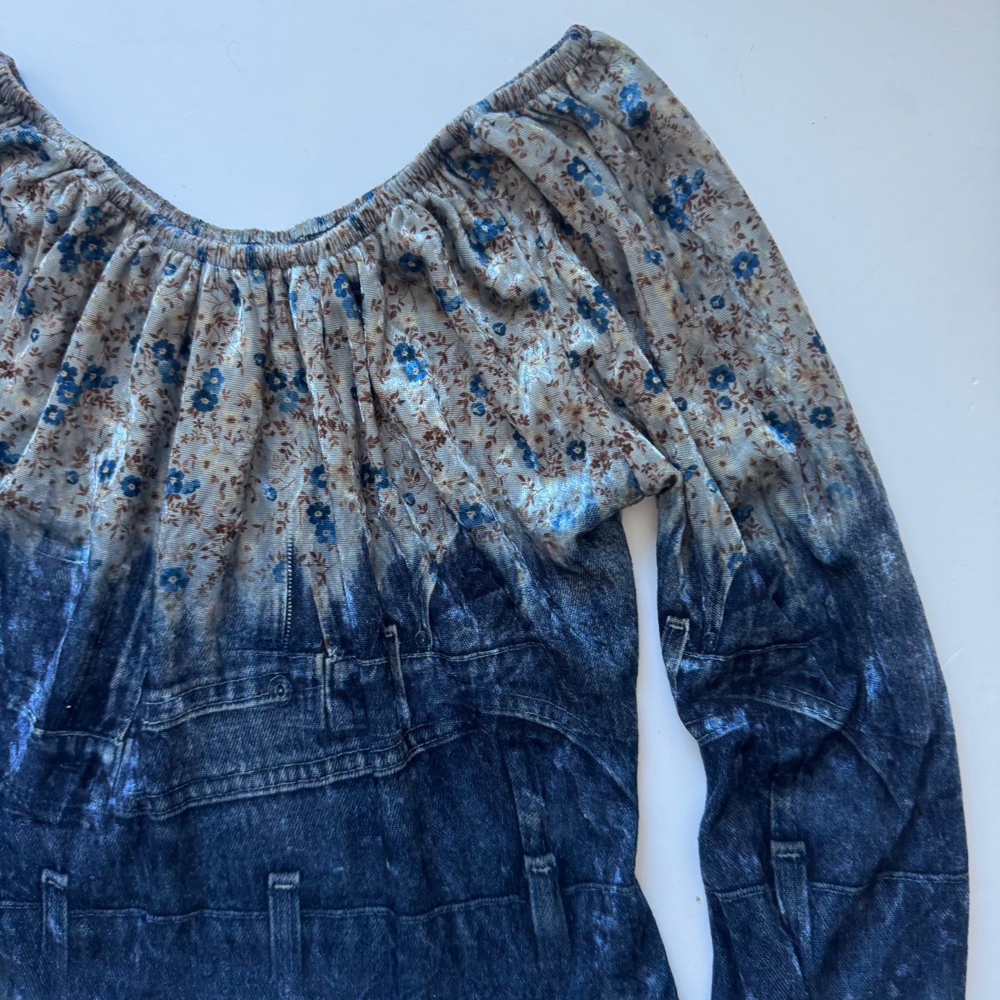 Blue Velvet Y2k Longsleeve (XS)