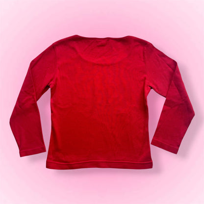 Red Guess Y2K Longsleeve (M)
