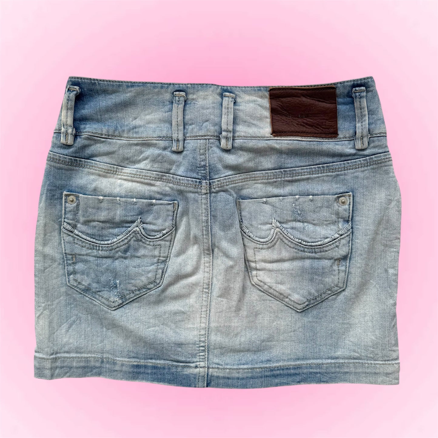 Denim mini skirt (XS)