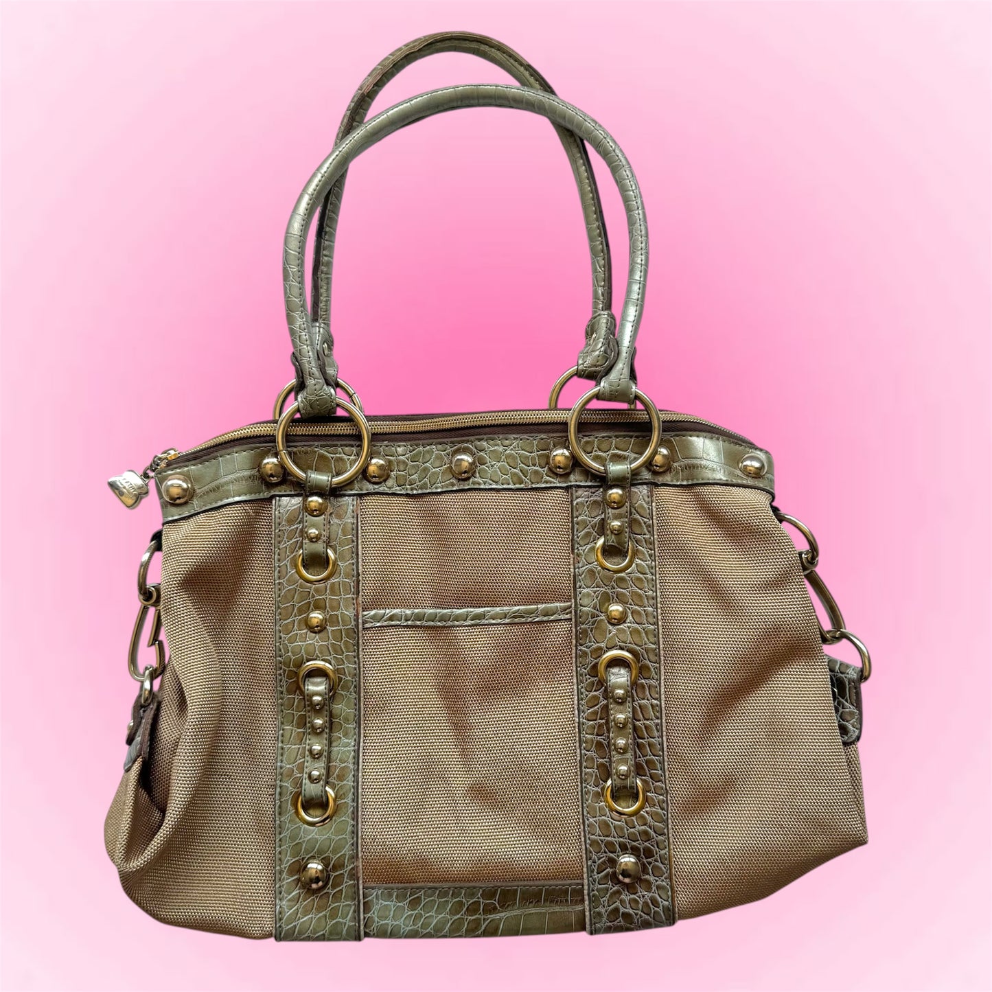 Studded Satchel Bag Kathy Van Zeeland