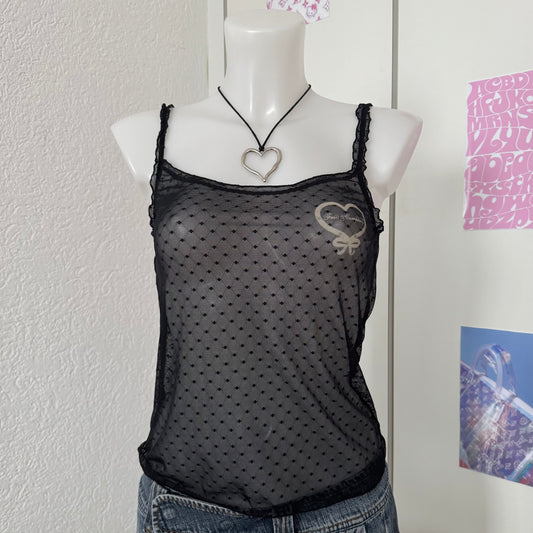 Dotted mesh top (S)