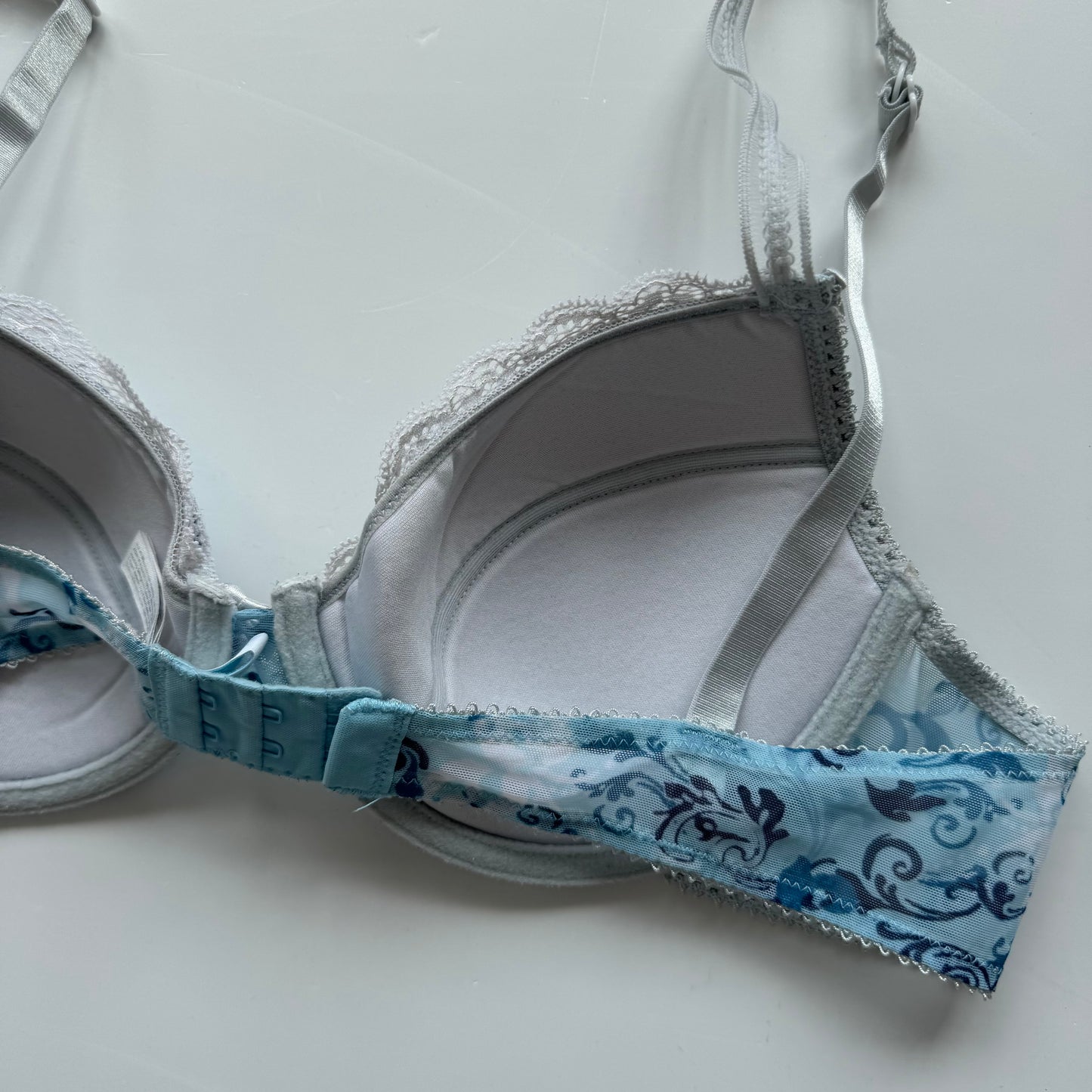 Blue Floral Sheer Cami Set (M)