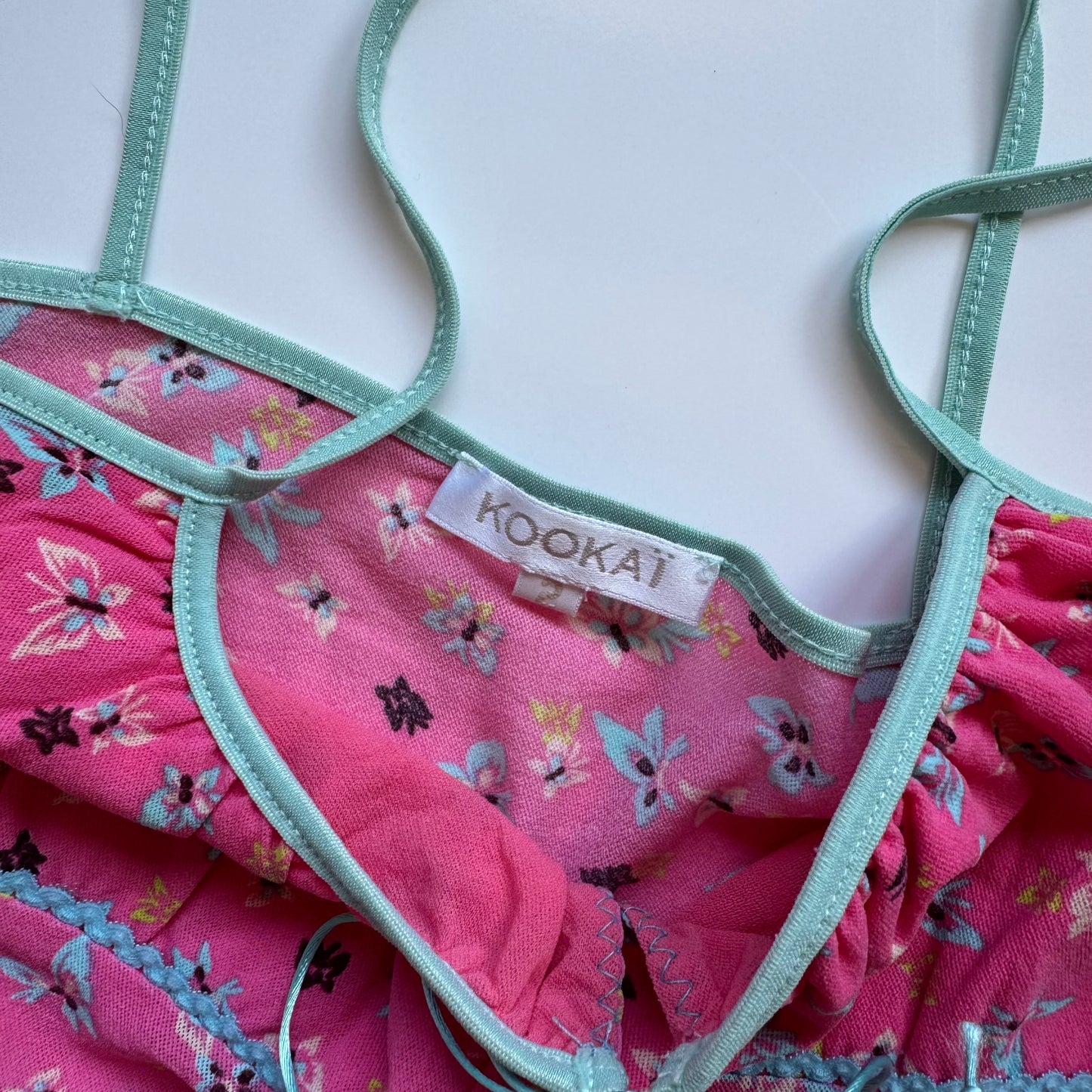 Pink butterfly top Kookai (M)