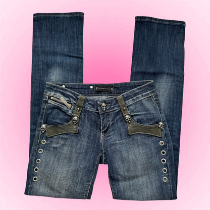 Grunge straight leg jeans (27)