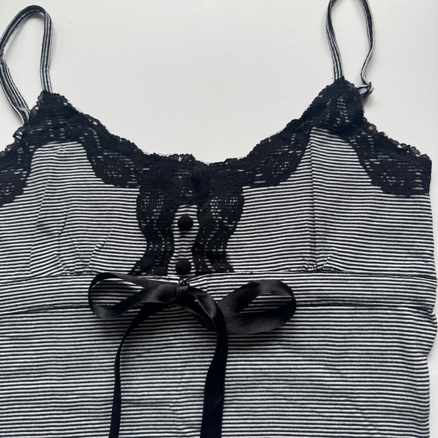 Striped Lace Trim Cami (S)