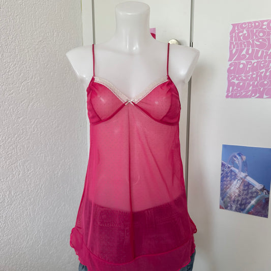 Pink babydoll top (S)