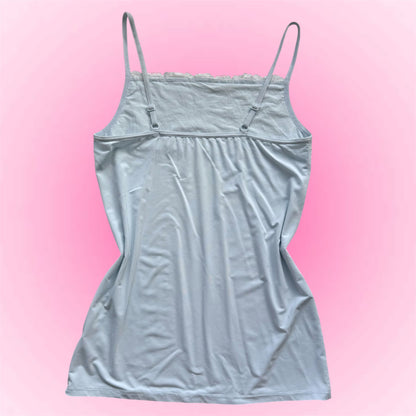 Baby Blue Lace Tank Top (S/M)