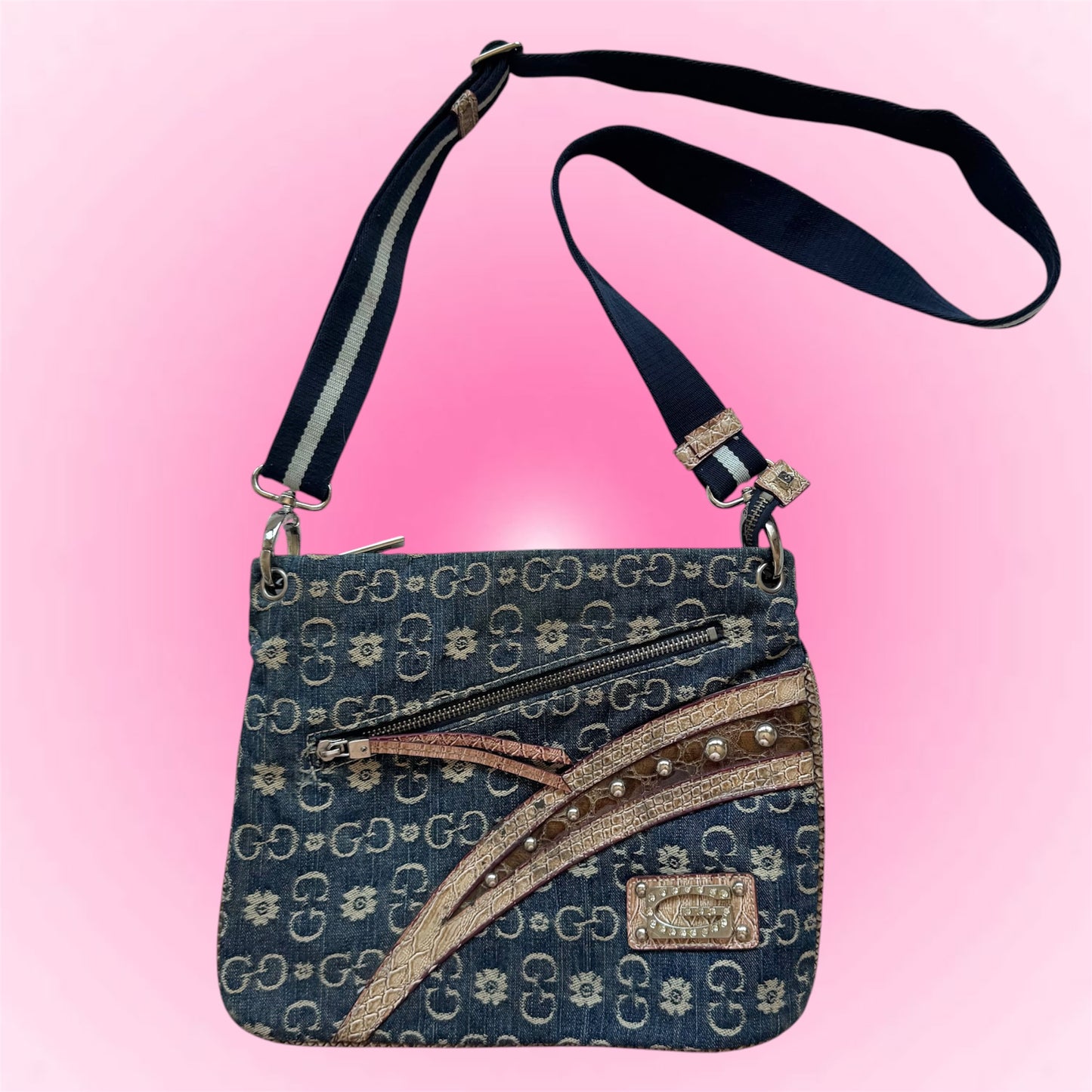 Denim Crossbody Bag