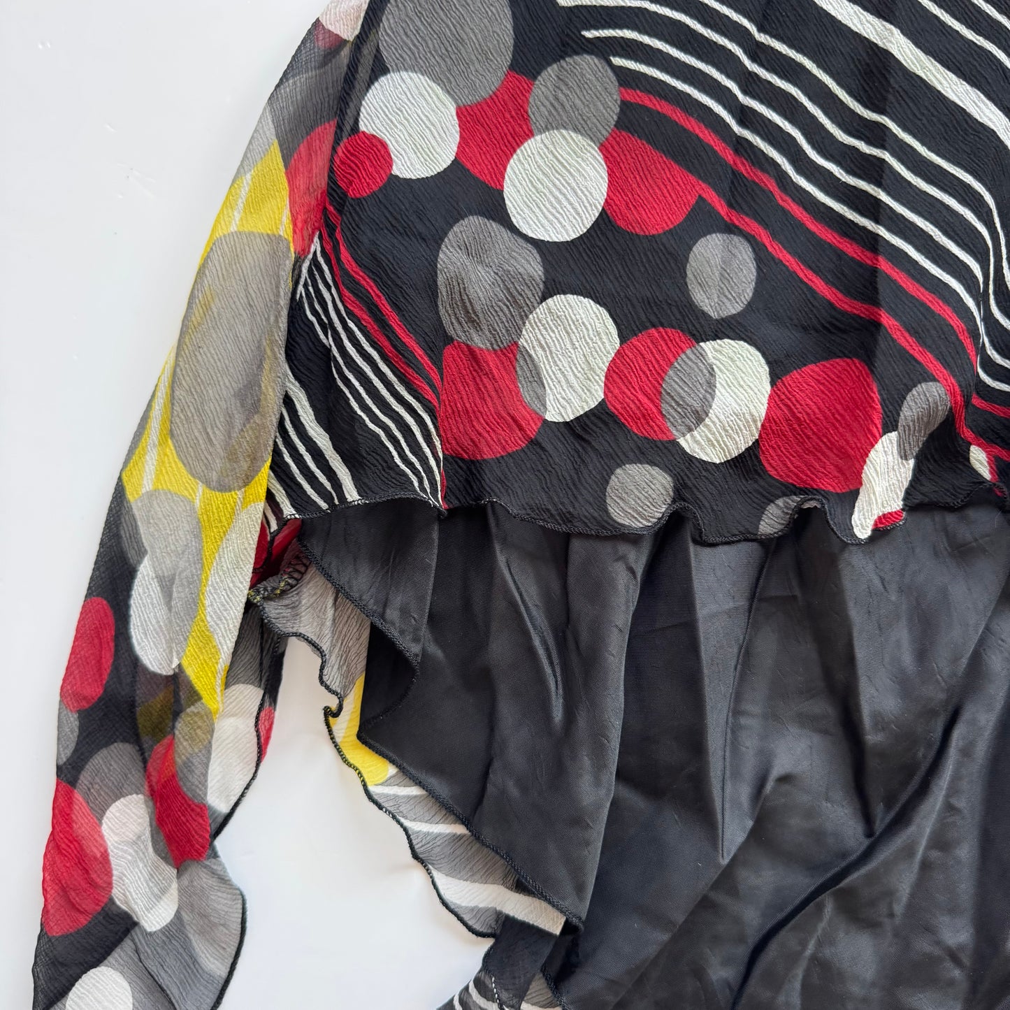 Colorful Asymmetrical Y2K Skirt (M)