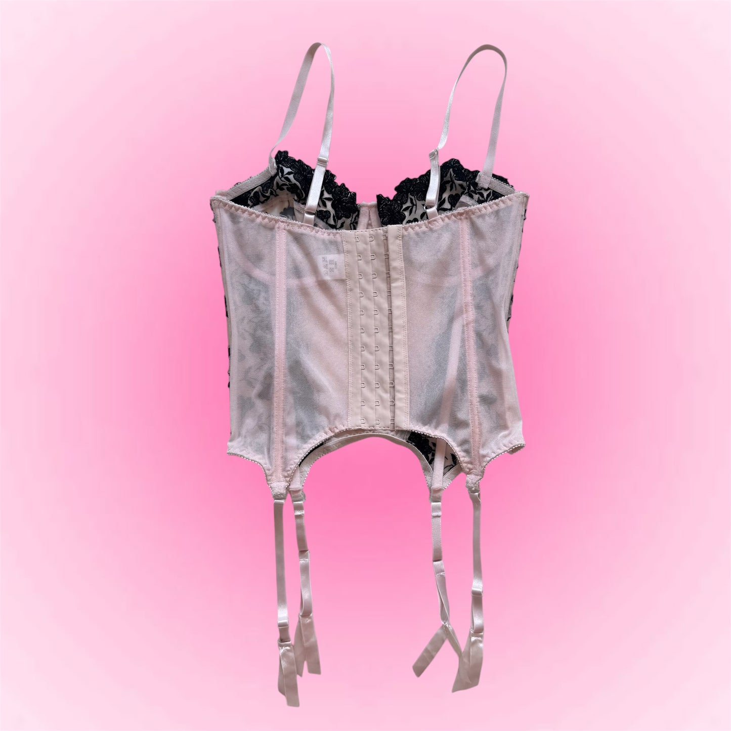 Pink Lace Bustier Corset (75C)