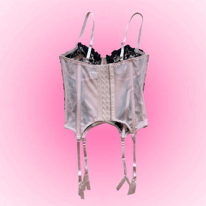 Pink Lace Bustier Corset (75C)