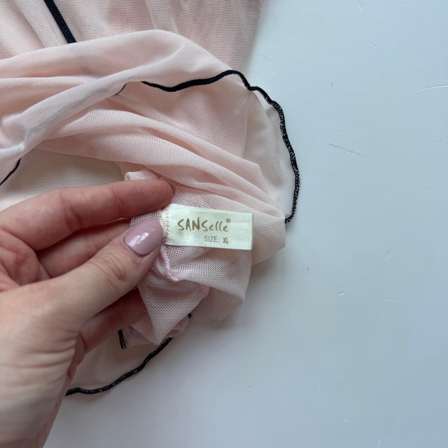 Pink Lace Y2K Cami (S/M)