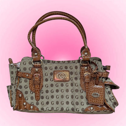 Gussaci Brown Shoulder Bag
