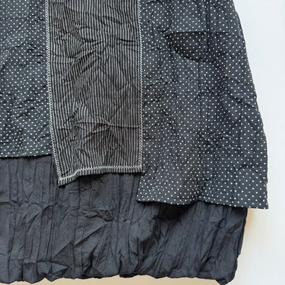 Black Layered Midi Skirt (L)