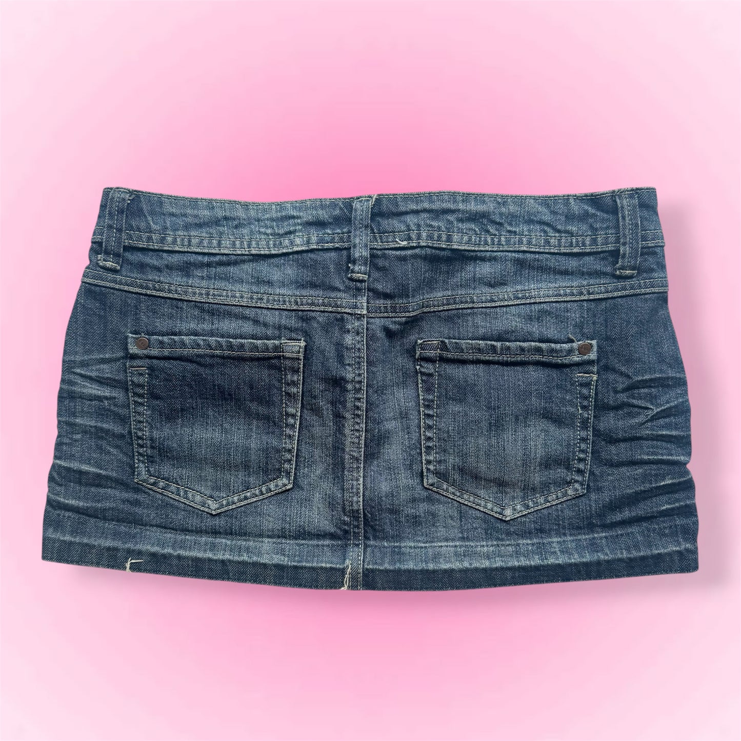 Y2k denim mini skirt (M)