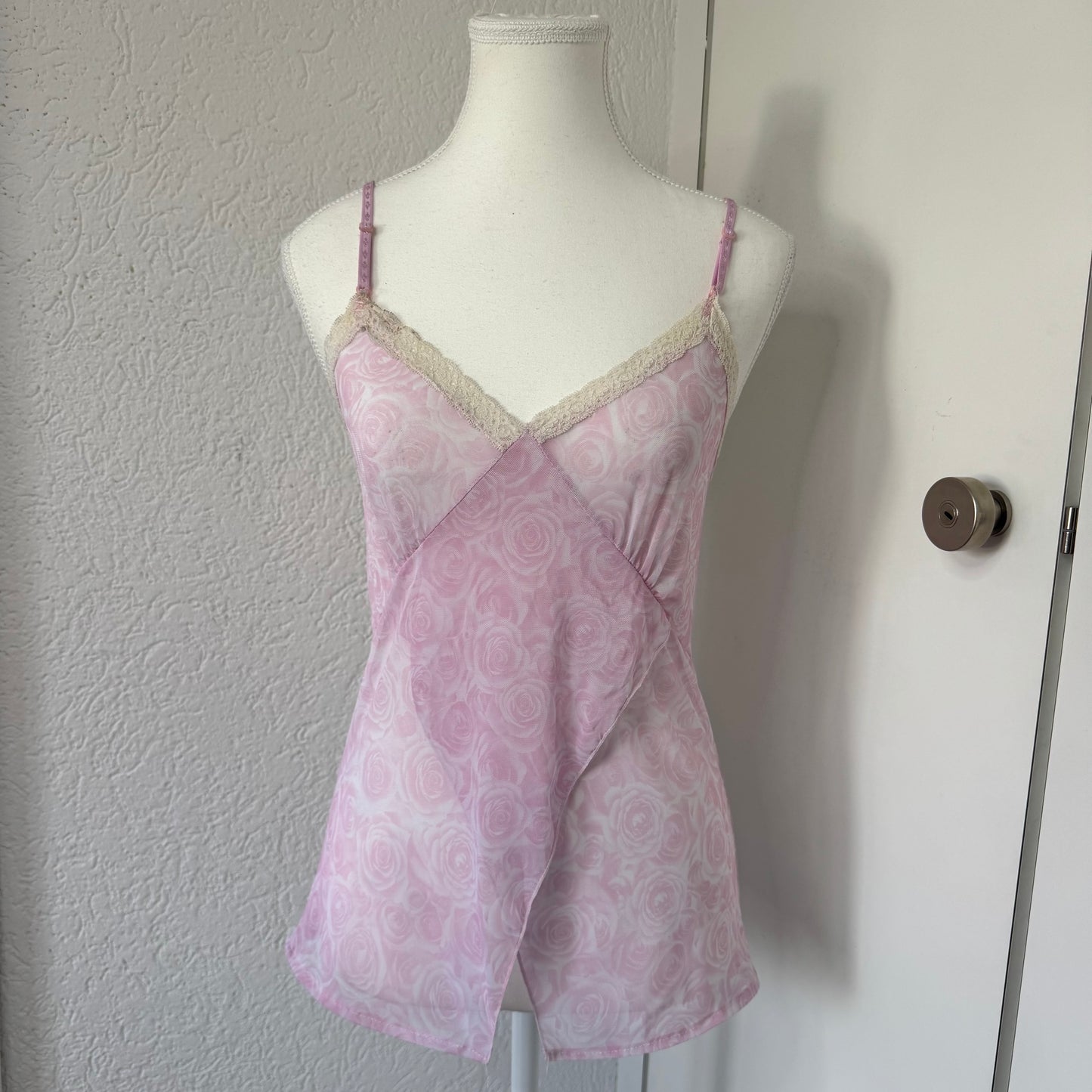 Pastel Pink Floral Cami (S)