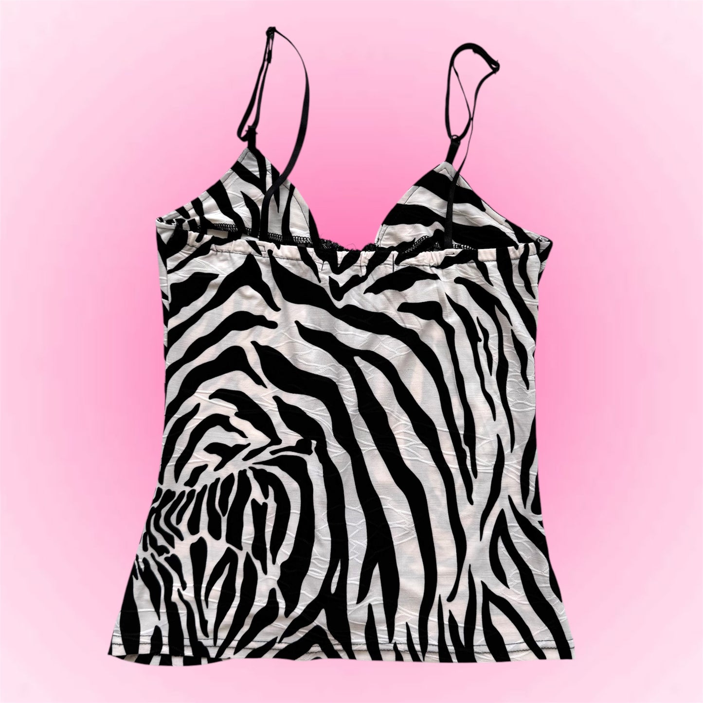 Zebra cami top (S)