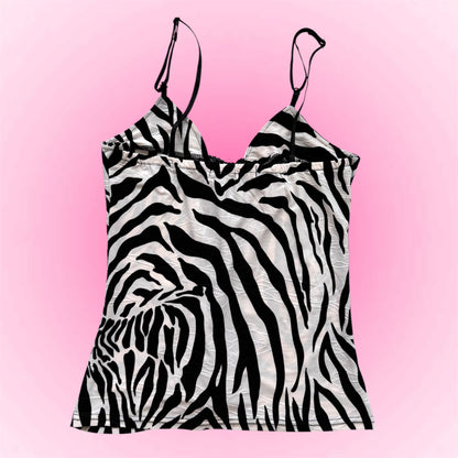 Zebra cami top (S)