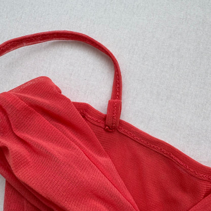 Vintage red mesh cami (XS)