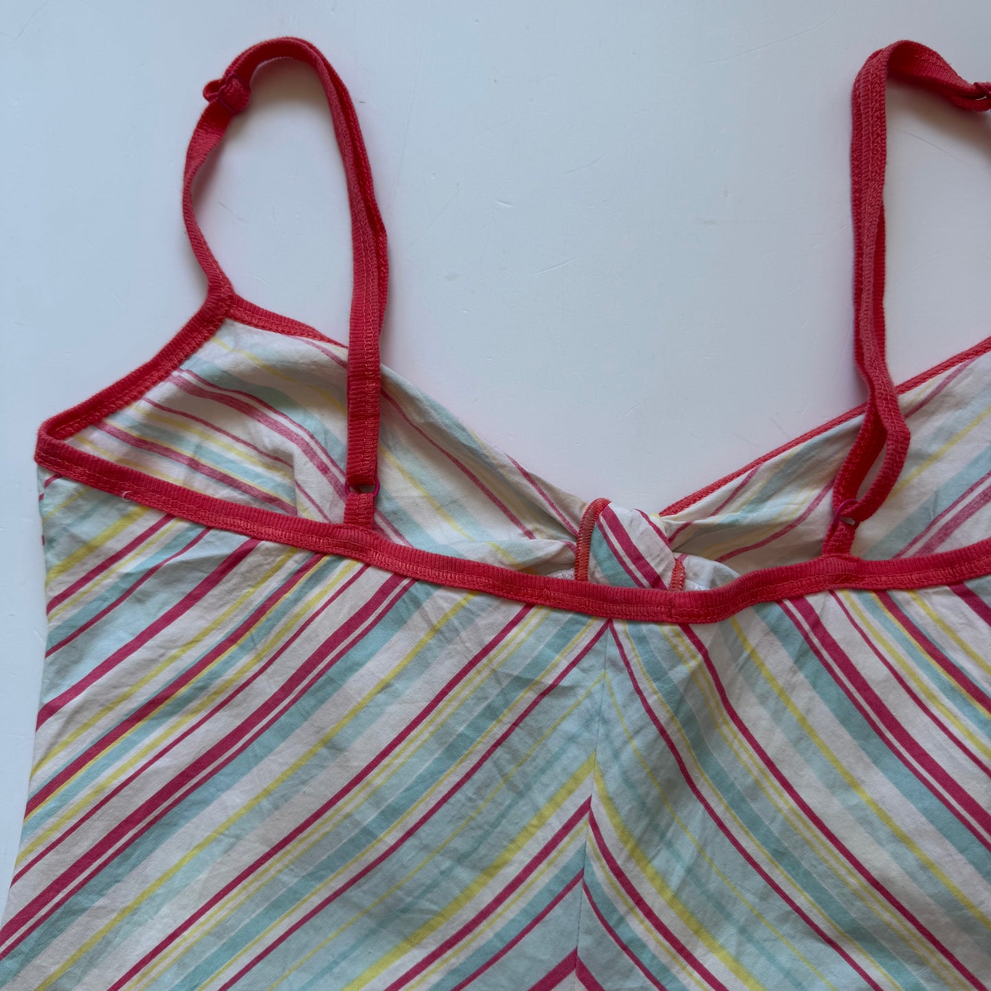 Pastel Striped Y2K Cami Top (XS)