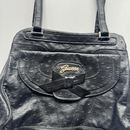 Black Guess Bow Shoulder Bag