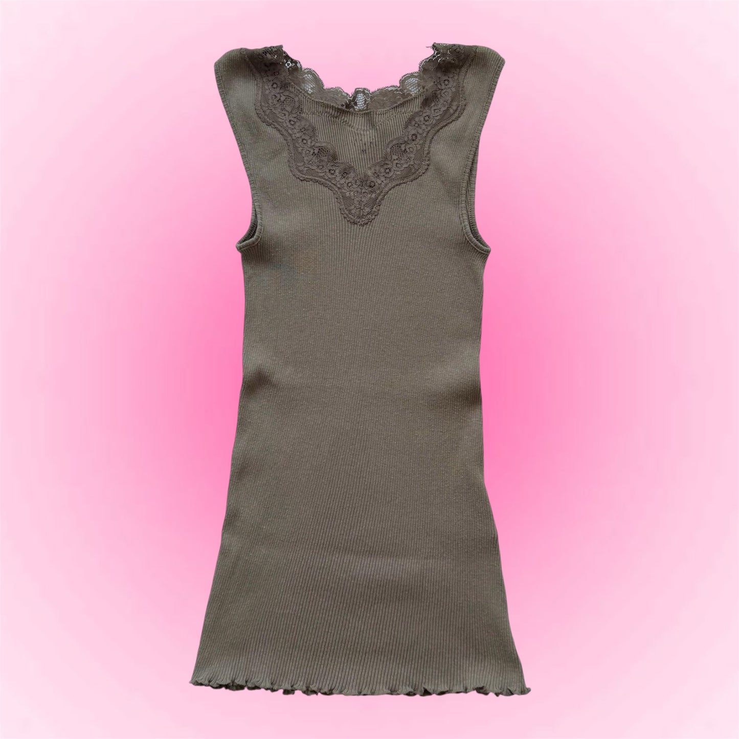 Brown lace top (XS)