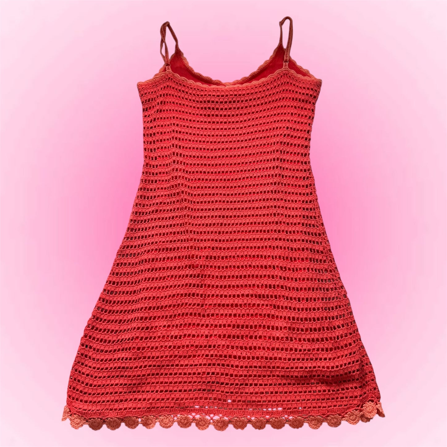 Crochet Y2K Mini Dress (S/M)