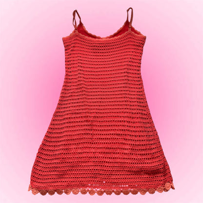 Crochet Y2K Mini Dress (S/M)